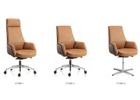 高端烤漆班臺(tái)前椅會(huì)議椅