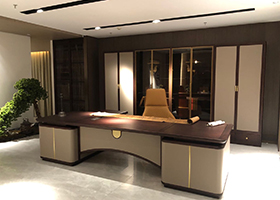 3.2M新中式實木觀然系列班臺